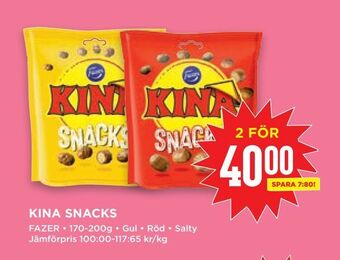 Willys Kina snacks erbjuda