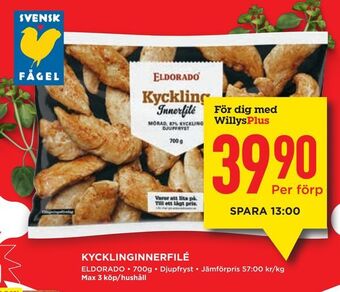 Willys Kycklinginnerfilé erbjuda