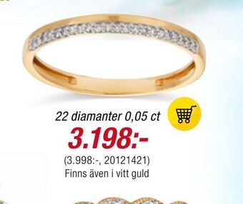Guldfynd Ringar i 18k guld med diamanter erbjuda