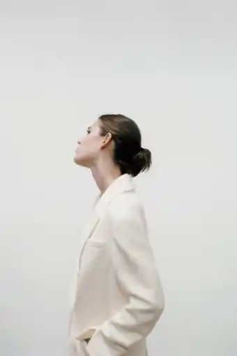 ZARA Cropped wool blend coat erbjuda