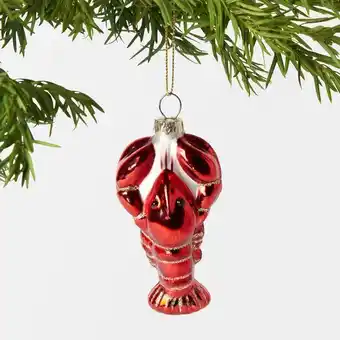 Julgranshänge i glas hummer