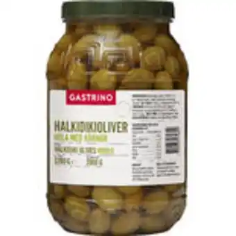 Snabbgross Halkidiki oliver gastrino 3,2/2kg erbjuda