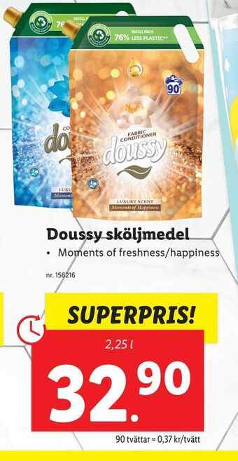 Lidl Doussy sköljmedel erbjuda