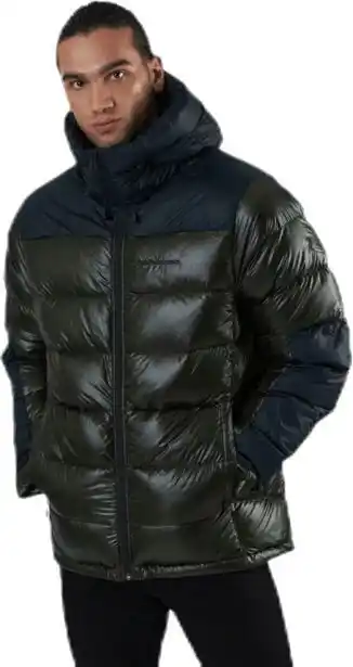 Sportamore Frost glacier down hood green erbjuda