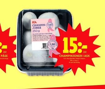 ICA Kvantum Ica champinjoner erbjuda