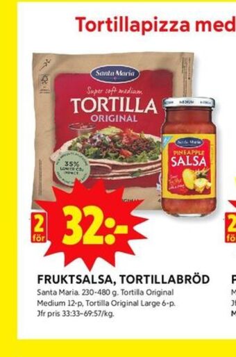 ICA Kvantum Santa maria tortillas erbjuda