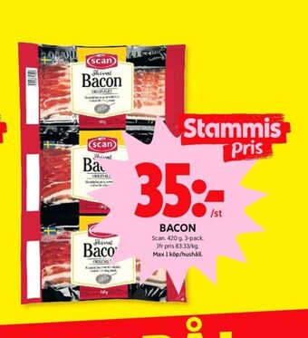 ICA Kvantum Scan baconskivor erbjuda