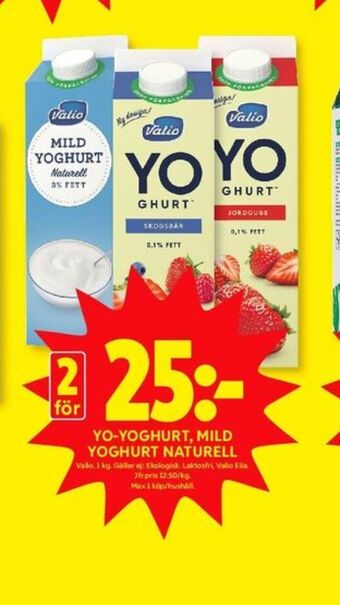 ICA Kvantum Valio yoghurt erbjuda