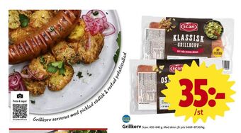 ICA Nära Scan grillkorv erbjuda