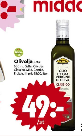 ICA Nära Zeta olivolja erbjuda
