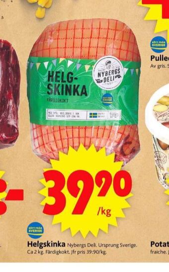 ICA Supermarket Nybergs deli helgskinka erbjuda