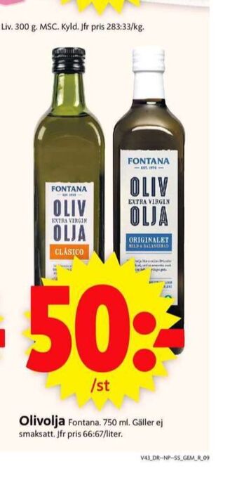ICA Supermarket Fontana olivolja erbjuda