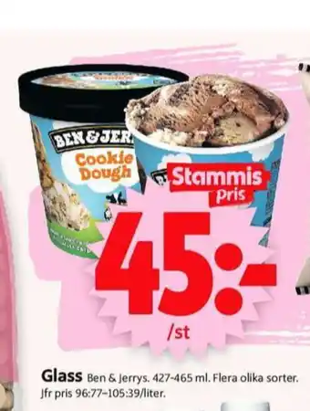 ICA Supermarket Ben & jerrys glass erbjuda