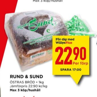 Willys Rund & sund bröd erbjuda