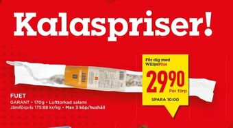 Willys Hemma Garant salami erbjuda