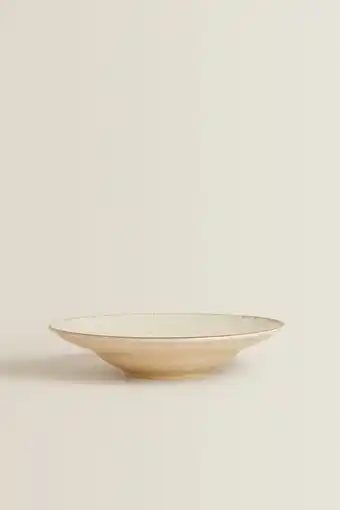 ZARA Porcelain pasta plate with antique finish rim erbjuda