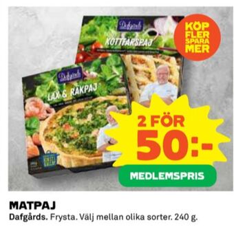 Coop Dafgårds matpajer erbjuda