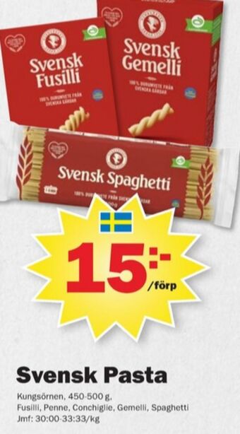 Pekås Kungsörnen pasta sorterad erbjuda