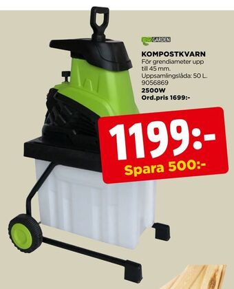 Jem&Fix Kompostkvarn erbjuda