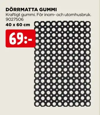 Jem&Fix Dörrmatta gummi erbjuda