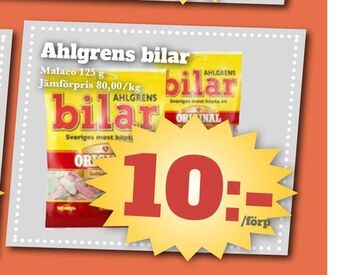 Bonum Matmarknad Ahlgrens bilar erbjuda