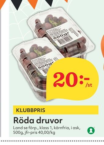 Hemköp Röda druvor erbjuda