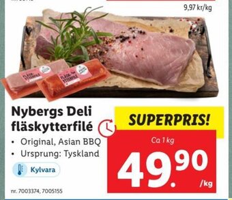 Lidl Nybergs Deli Fläskytterfilé erbjuda