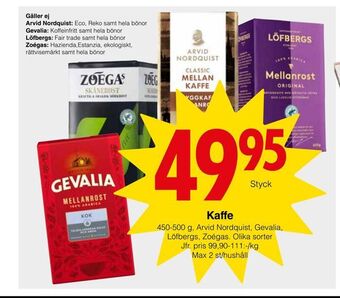 Matöppet Kaffe erbjuda