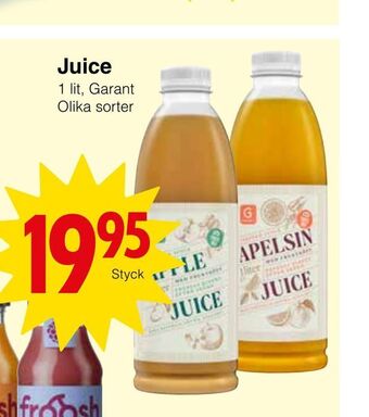 Matöppet Juice erbjuda