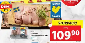 Lidl Tvådelad Kycklingbröstfilé XXL erbjuda