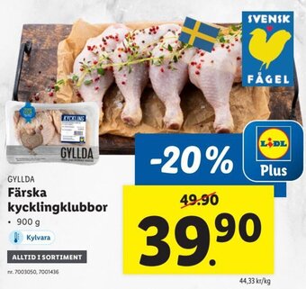 Lidl Färska Kycklingklubbor erbjuda