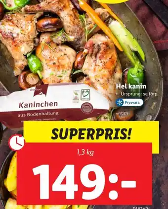 Lidl Hel Kanin erbjuda