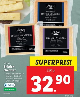 Lidl Brittisk Cheddar erbjuda