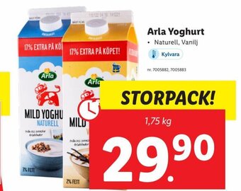 Lidl Arla Yoghurt erbjuda