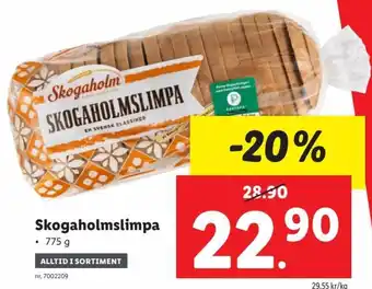 Lidl Skogaholmslimpa erbjuda