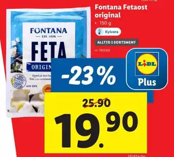 Lidl Fontana Fetaost Original erbjuda