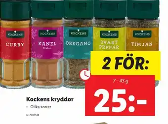 Lidl Kockens Kryddor erbjuda