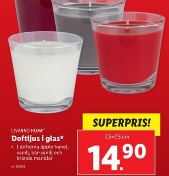 Lidl Doftljus i Glas erbjuda