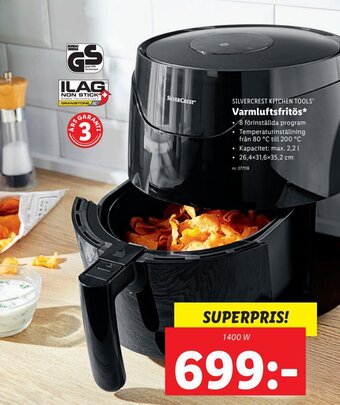 Lidl Varmluftsfritös erbjuda