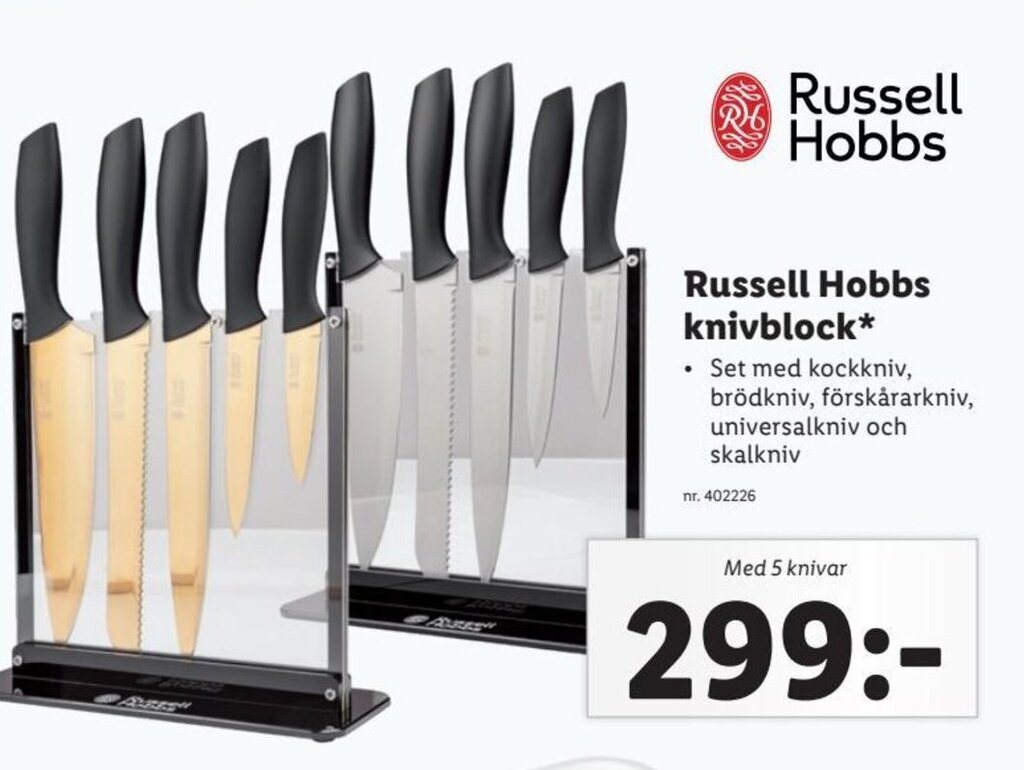 Russell Hobbs Knivblock erbjudande hos Lidl