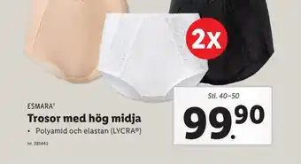 Lidl Trosor med Höga Midja erbjuda