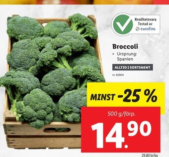 Lidl Broccoli erbjuda