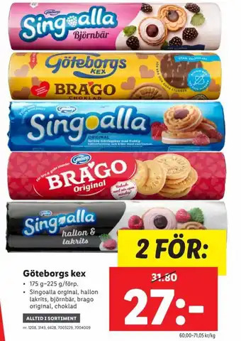 Lidl Göteborgs Kex erbjuda