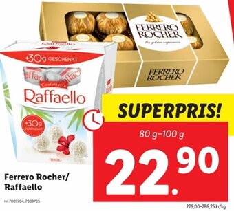 Lidl Ferrero Rocher/Raffaello erbjuda