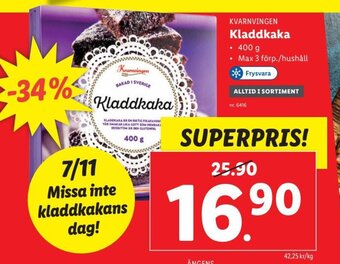 Lidl Kladdkaka erbjuda
