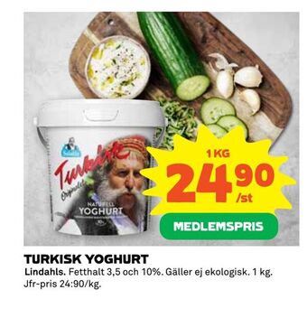 Coop Extra Turkisk yoghurt erbjuda