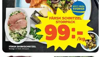 Färsk schnitzel storpack