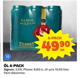 Coop Konsum Öl 6-pack erbjuda