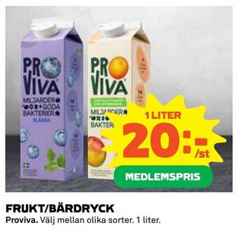 Coop Daglivs Frukt/bärdryck erbjuda