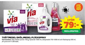 Coop Daglivs Tvättmedel/sköljmedel/fläckspray erbjuda